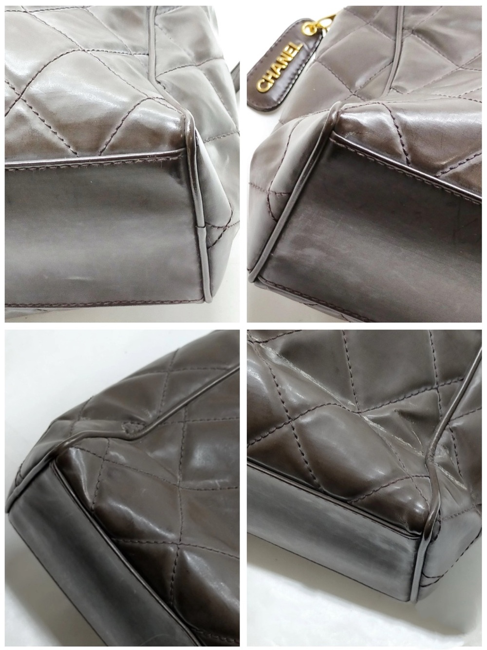 CHANEL Vintage Brown Quilted Lambskin Camera Bag Series 4 - Picture 8 of 16